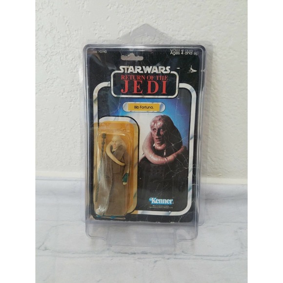 VINTAGE 1983 STAR WARS ROTJ BIB FORTUNA -77 BACK -MOC *READ*